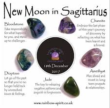 New Moon In Sagittarius Meditation Crystals Crystal Healing Stones Crystals And Gemstones