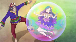 Foxie traps them inside a big bubble and they run… well roll for their life. Aikatsu Ep 85 Sora Bubble Trap Youtube