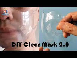 how to make plastic clear mask 2 0 for the deaf diy kitchen transparent smile mask diy自製透明口罩2 0 youtube in 2021 clear mask easy face mask diy easy face masks