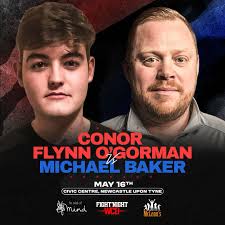 Conor Flynn O'Gorman vs Micky Baker Fight Night WCB at the Civic Centre  Newcastle