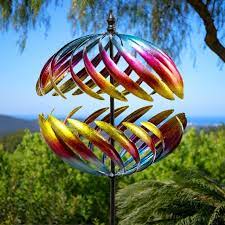 Ein windspiel ist eine schöne dekoration für den garten oder für zu hause. 213cm Windrad Windspiel Mit Metalloptik Garten Primrose 49 99