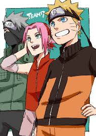 haruno sakura, uzumaki naruto, and hatake kakashi (naruto and 1 more) drawn  by pinoko_(pnk623) | Danbooru