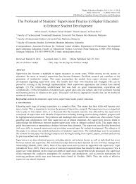 Universiti putra malaysia (upm), once known as universiti pertanian malaysia (university of agriculture) has evolved tremendously since its inception in 1931 as an institution dedicated to traditional agriculture. Pdf The Profound Of Students Supervision Practice In Higher Education To Enhance Student Development