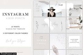 All images are transparent background and unlimited download. Instagram Grid Posts 3 Themes K8pqjds