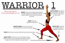 Warrior 1 Virabhadrasana 1 Step By Step Starting In Mountain Pose Tadasana Step Back With One Foot About 3 4 F Warrior Pose Yoga Warrior Pose Warrior Yoga