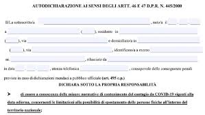 Nella diretta facebook di venerdì 19 febbraio ha. L Autocertificazione Per Gli Spostamenti Nelle Regioni Che Cambiano Colore