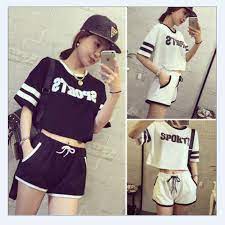 Search the world's information, including webpages, images, videos and more. 2017 Desain Baru Hip Hop Jazz Dance Baju Ketat Surat Dicetak Hitam Putih Katun T Shirt Dan Celana Pendek Padat Set Untuk Gadis Set Shorts Shorts Lettersshorts And Shirt Aliexpress