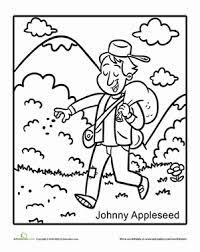 Folk hero johnny appleseed planted apple trees across the u.s. Johnny Appleseed Worksheet Education Com Johnny Appleseed Fall Kindergarten Kindergarten Themes
