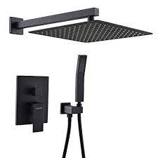 Kojox Shower System With High Pressure Rainfall Shower He Https Www Amazon Com Dp B07bz99tf3 Ref Cm Rain Shower System Shower Faucet Rainfall Shower Head
