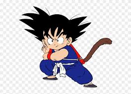 Featuring alternate colors based on his appearance in dragon ball, goku poses playfully with his trusty power pole, ready to join your figure collection. Kid Goku Goku Pequeno Dragon Ball Z Hd Png Download 600x527 1608534 Pngfind