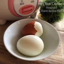 The easy way to make hard boiled eggs in a rice cooker. My Mind Patch Mini Rice Cooker Steamed Hard Boiled Egg