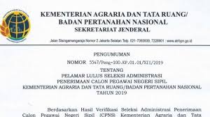 40 contoh soal dan jawaban tes karakteristik pribadi cpns terbaru 50 soal jawan tes wawasan kebangsaan untuk cpns terbaru. Kementerian Atr Bpn Umumkan Seleksi Administrasi Cpns 2019 Cek Nama Anda Di Sini Tribunnews Com Mobile