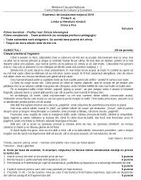 Elevii au primit la primul subiect un text dramatic la prima vedere; Simulare Bacalaureat 2019 Ce Subiecte Au Avut De Rezolvat Elevii La Limba Èi Literatura RomanÄ Èi Cum AratÄ Baremul De Corectare Educatie Avantaje Ro De 20 De Ani Pretuieste Femei Ca Tine