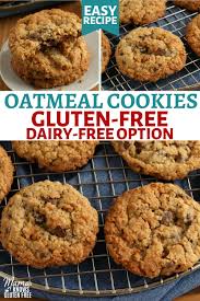 Gluten Free Oatmeal Cookies Dairy Free Oatmeal Raisin Cookies Dairy Free Cookie Recipe Gluten Free Dairy Free Recipes