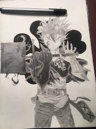 Asta Demon Form Drawing It was a rushed work so it may not look as good. asta demon form drawing