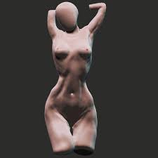Shreyash Female Torso Study Sculpted Z Brush Facebook Head overview smf mediablender topology collection: facebook