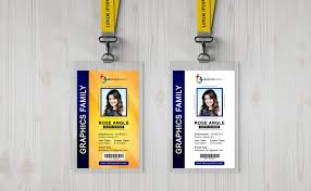 You can even insert scannable barcodes or magnetic stripes onto your cards to increase security! Free Photoshop Employee Vertical Id Card Design Graphicsfamily