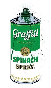 Graffiti Spinach Spray Can By Gary Grayson Graffiti Spray Can Spray Can Art