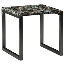 Small end table modern black side table square end table narrow metal frame wood nightstand sofa side table rustic brown bedside table for living room bedrooms. Reddie Suzy Square Side Table Black Marble Top Black Base Appliances Online
