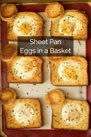 Sheet Pan Eggs In A Basket Chef Shamy Recipe Breakfast Brunch Recipes Recipes Breakfast Recipes Easy