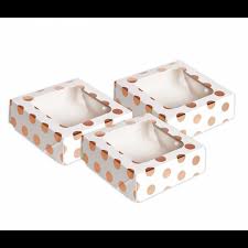 I'm sharing treat boxes with windows for easter. Ah Treat Boxes With Window Rose Gold Polka 3 Pieces