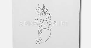 Verkaufe diverse kinder dvds : Meerjungfrau Einhorn Ausmalen Shirt Geschenk Stoffbeutel Spreadshirt