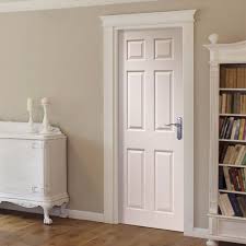 Corniche Primed 6 Panel Door With Wood Grain Effect White Interior Doors Doors Interior Wood Doors Interior