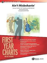 First Year Charts For Jazz Ensemble Aint Misbehavin By