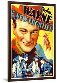 THE NEW FRONTIER (aka FRONTIER HORIZON), John Wayne, movie poster art,  1935.' Prints