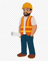 Combination of vector construction workers. Cartoon Simple Construction Worker Clipart 5737700 Pinclipart