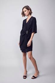 Gigi Buckle Wrap Dress Dresses Wrap Dress Little Black Dress