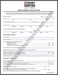 Target Application Form Pdf Printable Job Applications Job Application Form Employment Application
