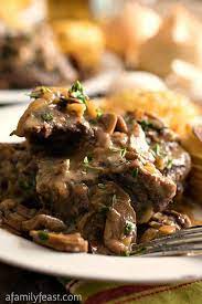Slow Cooker Swiss Steak A Family Feast Swiss Steak Swiss Steak Slow Cooker Family Feast Recipes