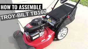 How to start a troy bilt push mower. How To Assemble Troy Bilt Tb160 Lawn Mower Youtube