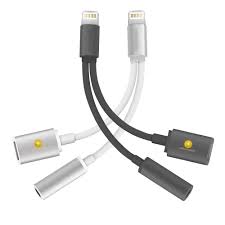 Dual Function Lightning Headset Adapter 2 Pack Iphone 7 7 Plus Lightning To Headphone 3 5mm Aux Adapt Lightning Charger Headphone Splitter Video Accessories