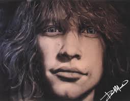 Jon Bon Jovi. Ole Blue Eyes... una impresión de la pintura original de la  artista Roseann Madia.