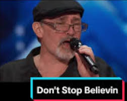 New video Billy singing don't stop believing