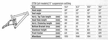 60 genuine mountain frame size chart