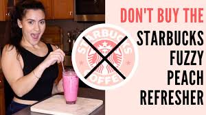 Then ask for vanilla sweet cream cold foam with more strawberry puree blended in it. Starbucks Fuzzy Peach Refresher Copycat Recipe Youtube