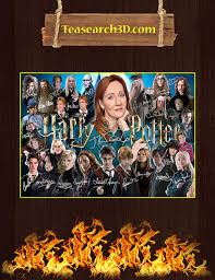 When jk rowling first tried to publish harry potter nobody wanted to touch it. New J K Rowling Harry Potter Signature Poster