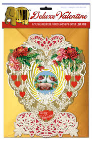 Easy diy valentine's cards so you don't have to spend a lot of money, but can still be creative. Victorian Heart Deluxe Valentine Jumbo Deluxe Valentine S Day Greeting Cards