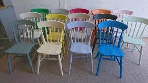 New Solid Beech Spindle Back Kitchen Dining Chair Painted In Etsy In 2020 Dining Chairs Leather Kitchen Chairs Kitchen Dining Chairs