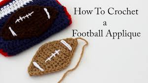 Football helmet transparent images (5,161). How To Crochet A Football Applique Youtube
