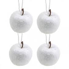 Taken from how to organize. Deco Mini Apple Glitter White Christmas Tree Decorations O3 5cm 24pcs 510077 11 Buy Online