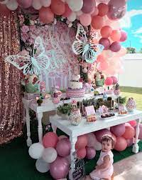 3 golden letter foil balloon one (16 inches) total 225 pastel pink and purple balloons ( 5 pillars & 1 arch) happy birthday pink banner. 30 Cool Birthday Party Decorations Ideas Butterfly Themed Birthday Party Butterfly Birthday Party Decorations Garden Party Birthday