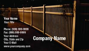 Decks Amp Fencing Business Cards