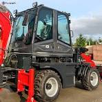 Yaweh 15-20 Factory Cheap Price Front Mini Backhoe Loader Wheel Type Mini  Excavator Backhoe