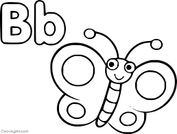 Download butterfly coloring pages because the smile on your kid's face is priceless! Letter B Is For Butterfly Coloring Page Coloringall