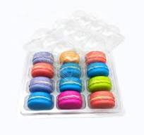 12 Pack Clear Plastic Macaron Packaging Insert Tray ...