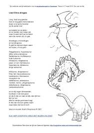 Liedje Dinolied Knutselen Dinosaurus Thema Dinosaurussen